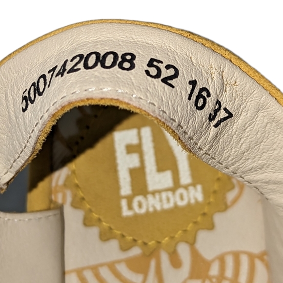 Fly London Strap Lemon Yellow Sandals...Size 37(6.5-7) - Picture 11 of 11